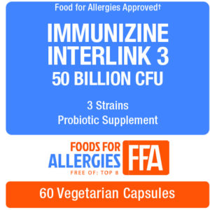 50 Billion CFU IMMUNIZINE INTERLINK 3 Three Strains -- Not cultured on dairy