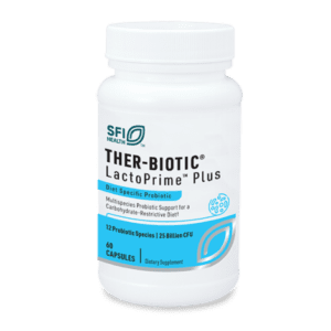 A bottle of Ther-Biotic<sup>®</sup> LactoPrime™ Plus.