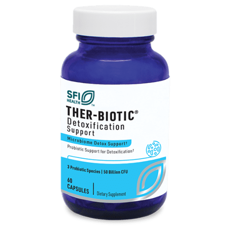 A bottle of Ther-Biotic® Detoxification Support.