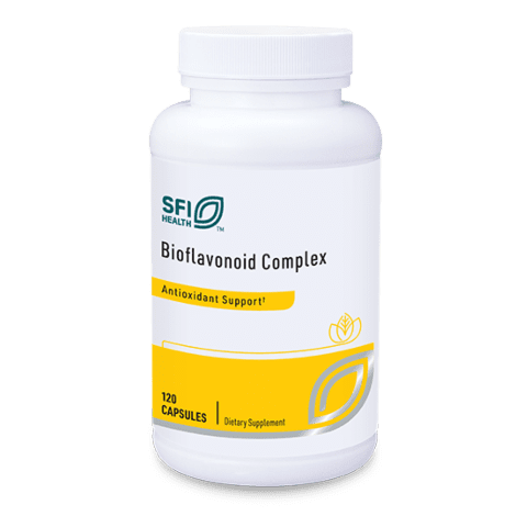 Bottle of Bioflavonoid Complex dietary supplement.
