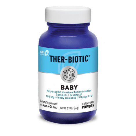 A bottle of Ther-Biotic® Baby.